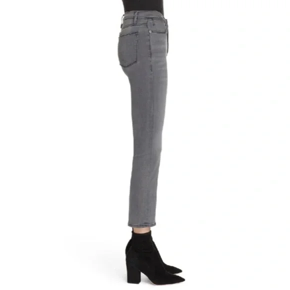 FRAME Le High Straight Skinny in Hunt - Picture 3 of 9